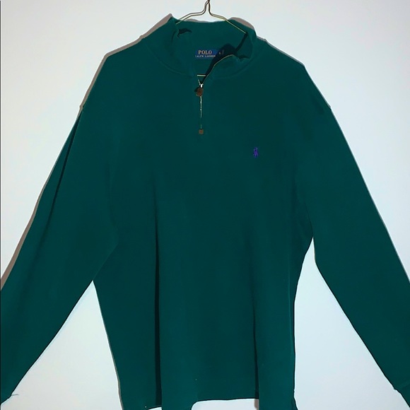 Polo Ralph Lauren Other - Polo Ralph Lauren Mens 1/4 Zip Sweater XL Green